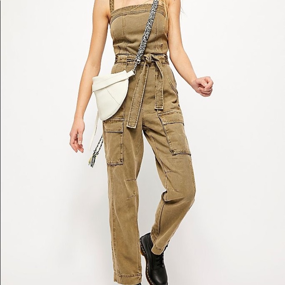 Free People Go West Utility Jumpsuit